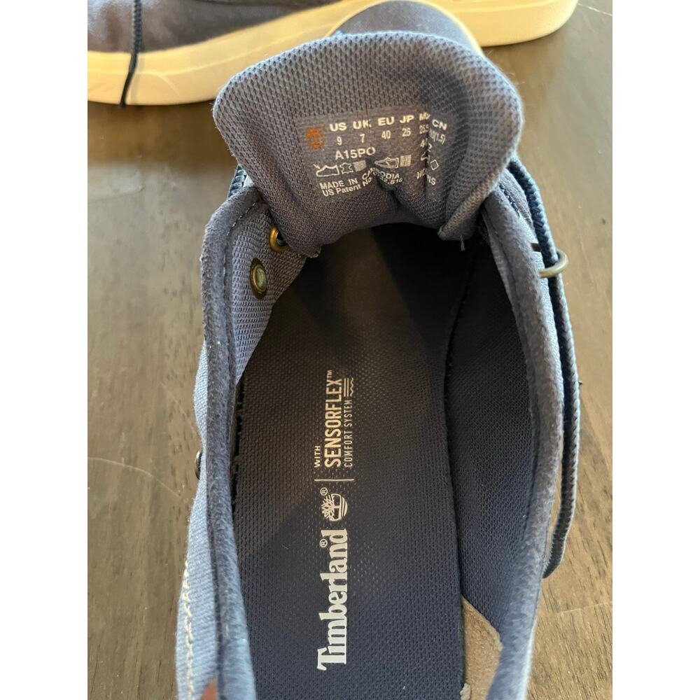 Timberland Women's Amherst Oxford Shoes Size 9 Indigo Blue Chambray Casual - Picture 5 of 8